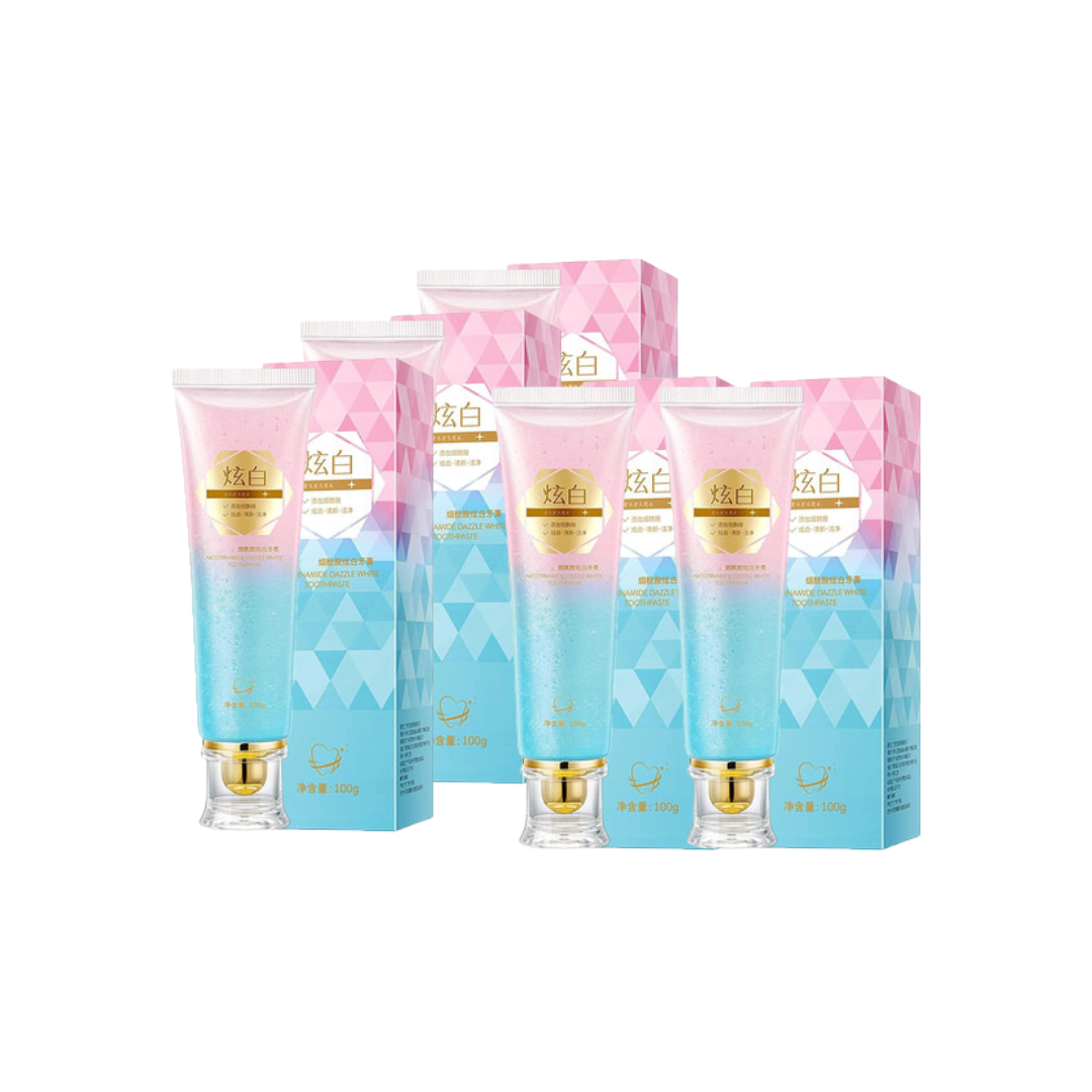 5 Pack - Pasta de dientes blanqueadora de niacinamida