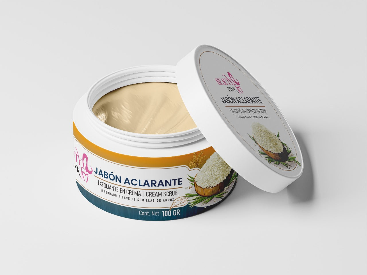 Jabón Aclarante De Arroz (Exfoliante en Crema)