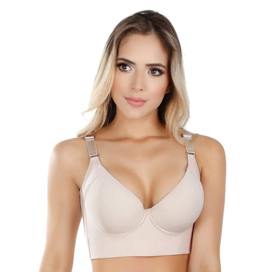 Brassier Sujetador - Brassier Colombiano Soporte y Compresión alta Moldea-T 8532