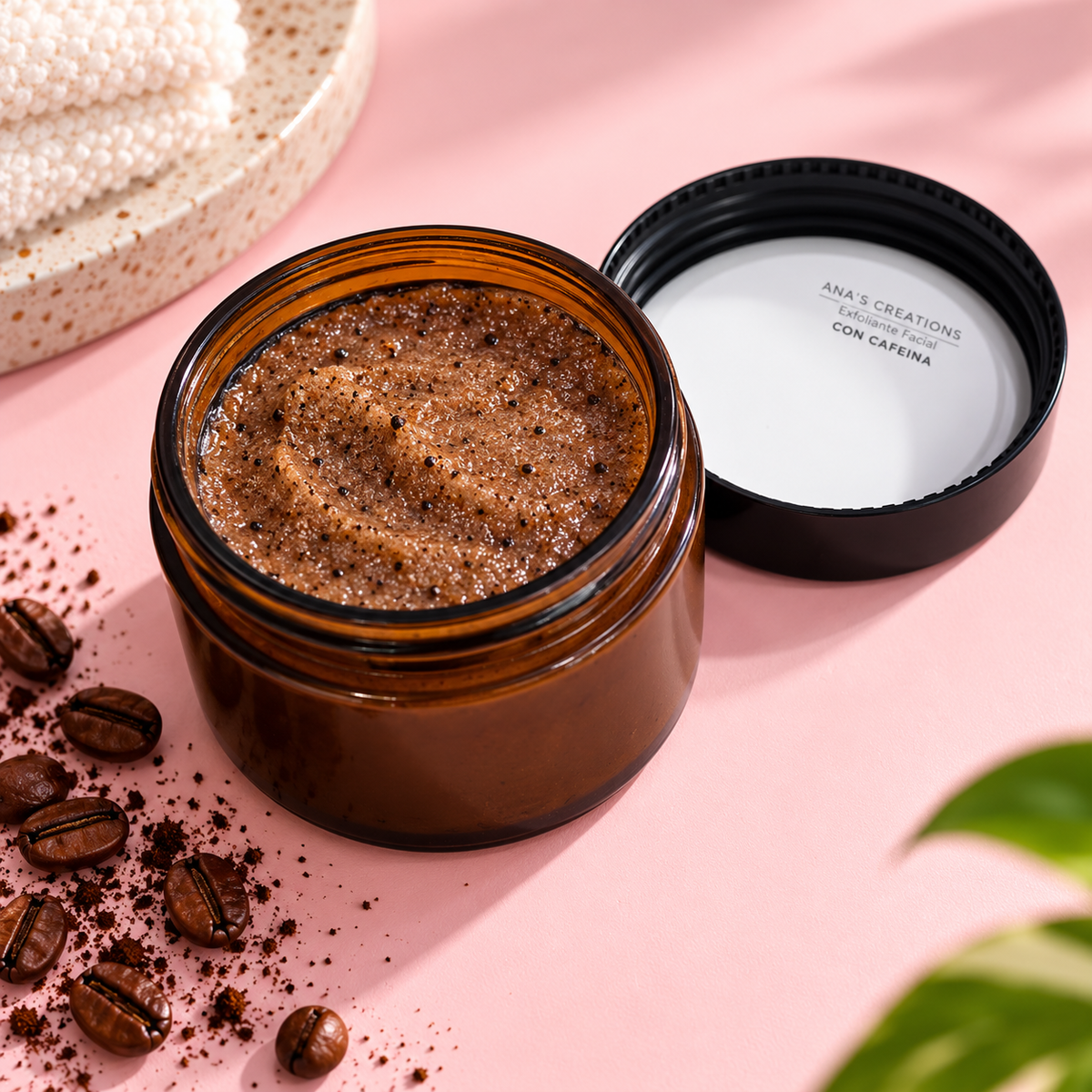 Exfoliante Facial con Cafeína y Café Natural | ANA’S CREATIONS