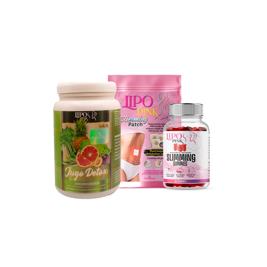 Kit Quita Lonjas (Jugo verde+ Slimming Patch + Slimming Gummies)