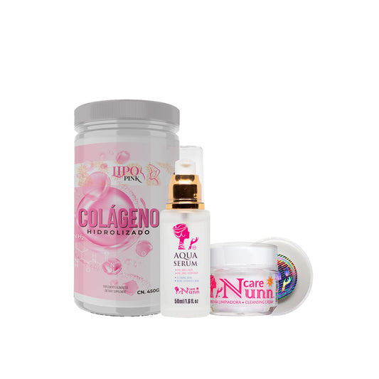 Kit Piel Radiante (Colageno LP+ Aqua NunnCare + Crema Nunncare)