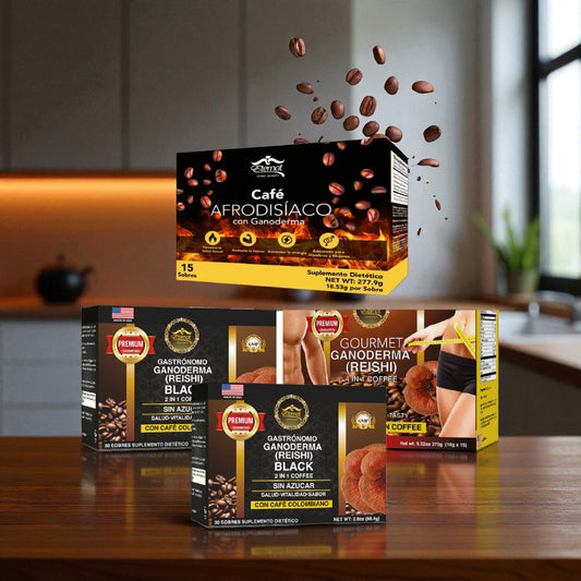 Café Ganoderma 3 Pack – Sabor Premium + Bienestar Funcional | Claudia Navarrete