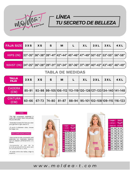 Faja Body Shaper - Faja Colombiana Strapless Moldeadora Moldea-T 0066