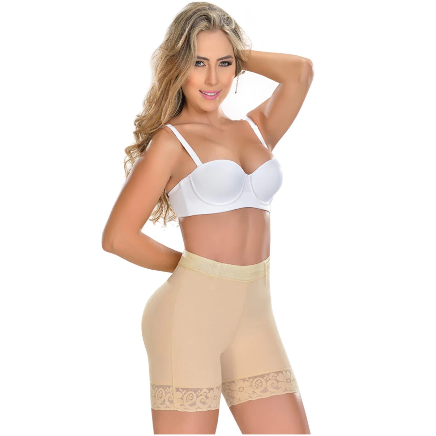 Faja Short La Pompuda - Faja Colombiana Short Ultra Realce de Glúteos Moldea-T 0322