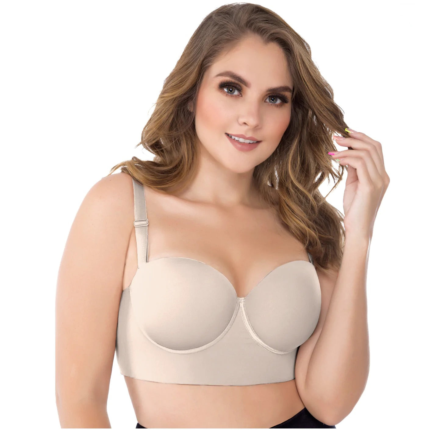 Brassier Strapless - Brassier Colombiano Tirantes ajustables y removibles Moldea-T