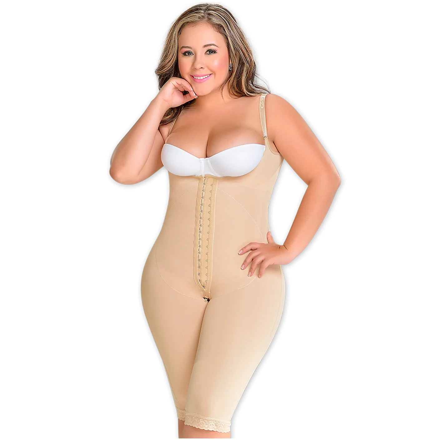 Faja Body a la rodilla Moldeador - Faja Colombiana Moldea-T 0077